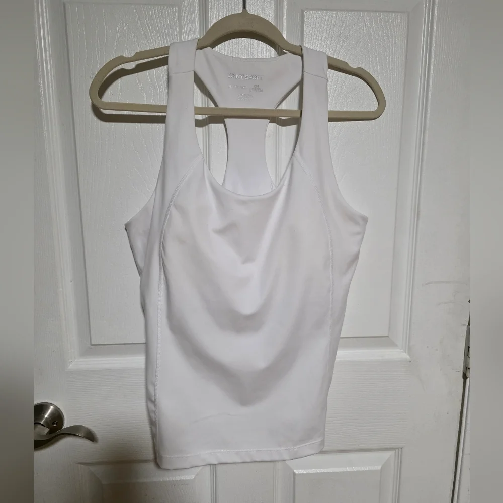 NEW ....White Racerback Tank Top - Picture 2 of 7